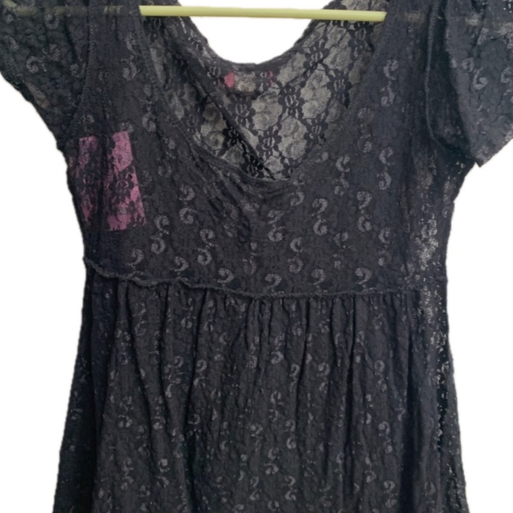 Grunge Black Lace coverup